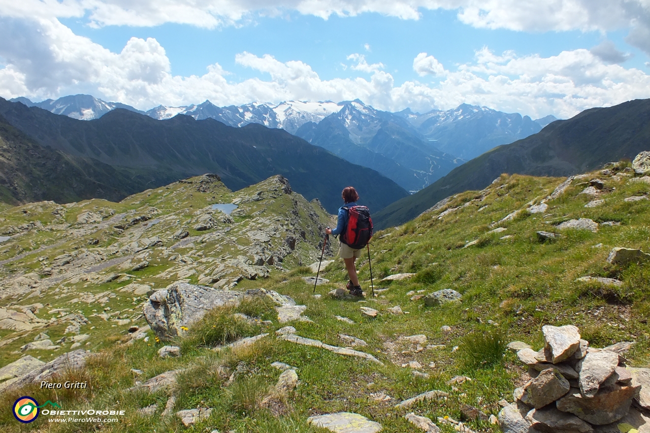 50 scendiamo sul sentiero 17 con vista in Adamello-Pian di neve.JPG